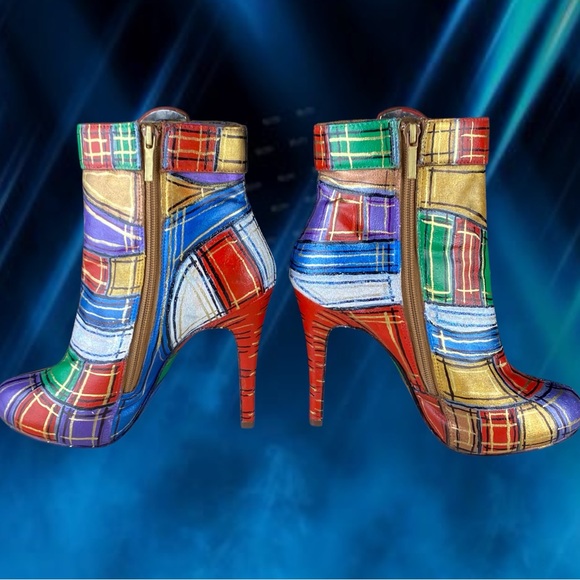 Custom Designed Womens Ankle Boots Size 7.5 - Picture 8 of 12